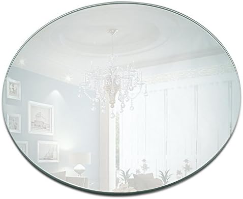 10 - инчов Кръгла, Огледално Свещ Плоча Набор от 12 - Закругленных Ръбовете 1,5 мм - Кръгли Огледала, Подноси