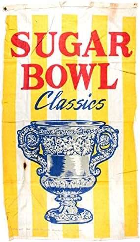 VintageSugar Bowl Classics HUGE/Sign Cloth Banner c.1949 158038