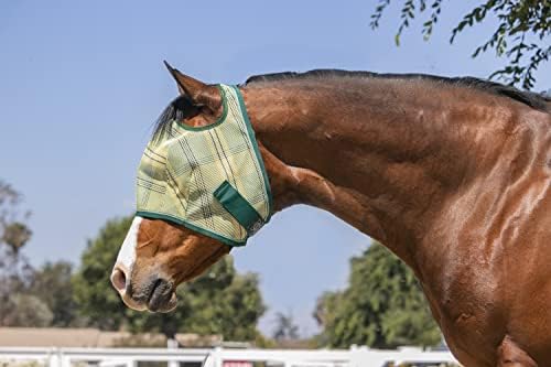 Kensington Fly Mask Web Trim — предпазва лицето и очите на коне от ухапвания и слънчевите лъчи, като същевременно осигуряват пълна видимост — Ушите и чуб, способни да преминава