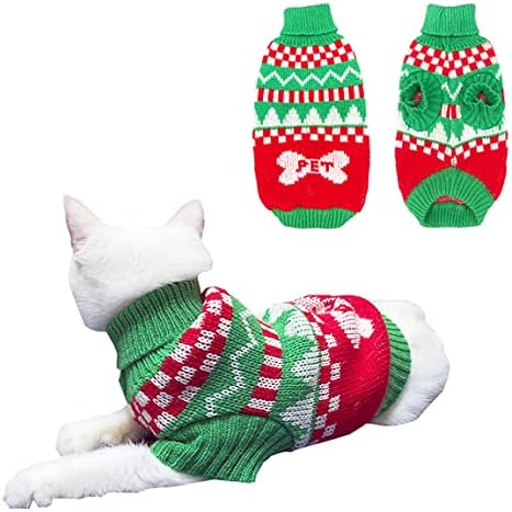 Котка Коледни Пуловери Куче Коледен Празник Зимни Костюми От Трико