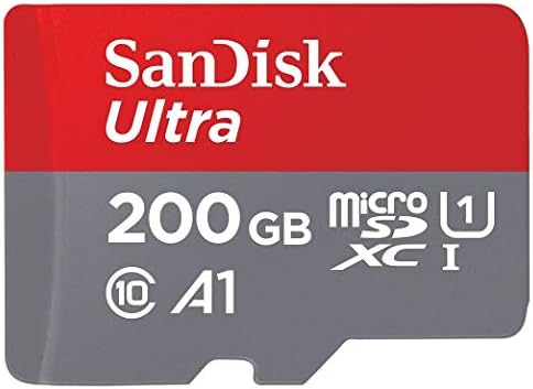 Пясъци 200GB Ultra Micro SDXC Memory Card Пакет Работи с Samsung Galaxy A6, A6+, A8 A8 Star Phone UHS-I Class 10 (SDSQUAR-200G-GN6MN), както и всички, с изключение на четец-четец Стромболи (TM)