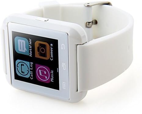[Prime] U8 Bluetooth V4.0 Bluetooth Ръчен Смарт Часовници Ръчни Часовници UWatch за iOS, Android, iPhone 4/4S/5/5C/5S Samsung S2/S3/S4/Note 2/Note 3 HTC, Sony, BlackBerry,бял