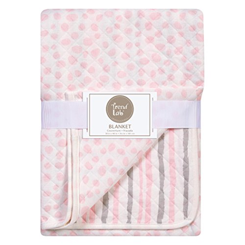 Trend Lab Розово и Сиво Облак Вязаное Одеяло