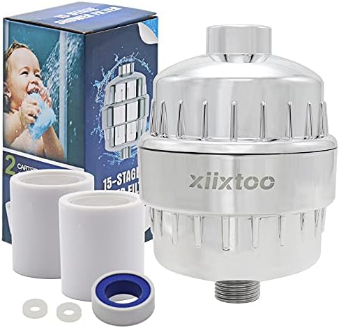 xiixtoo 15 Stage Hard Water Filter for Shower Head, Shower Filter High Output Shower Head Water Filters-с