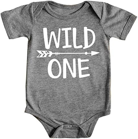 Wild One Baby Boys 1st Birthday Outfit Smash Cake Outfit Wild One First Birthday Bodysuit for Boys