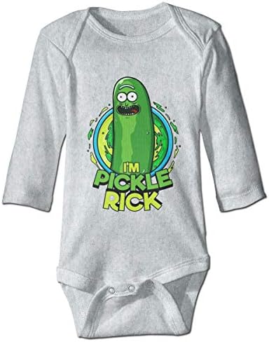 XieTao I ' m Pickle Рик Сладко Bodysuit Toddler Rompers for Бебе Unisex Baby Long Sleeve