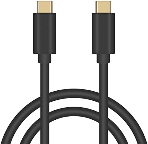 Poyiccot C USB Кабел, Бързо Зареждане 3.3 ft, USB Type C Зарядно Устройство, Кабел 10 Gbit/с USB C C до Мъж към Мъж Тип C кабел за зареждане (USB C M / M)