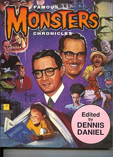 Famous Monsters Хрониките 1991-Денис, Даниел autograph-Пухкави Sckerman-Zacherly-VF