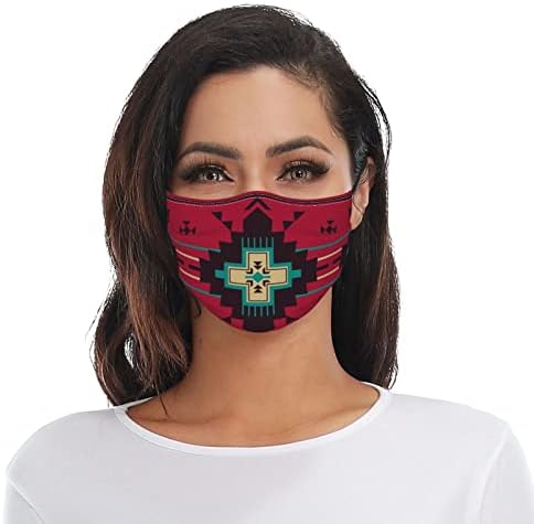 Арабеск Геометричен Модел Ветрозащитная маска от Активен Въглен Украса за Лице с Фракталната Квадратна Линия