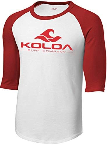 Koloa Surf Wave Logo Raglan 3/4 Sleeve Shirt в Размери XS-6XL