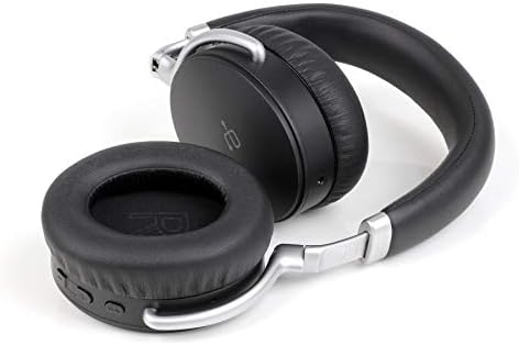 Aluratek Bluetooth, Безжични Стерео слушалки-втулки с вграден микрофон, Удобни Амбушюры, за смартфони, iPhone, PC, MAC, таблети (ABH05F) Черен