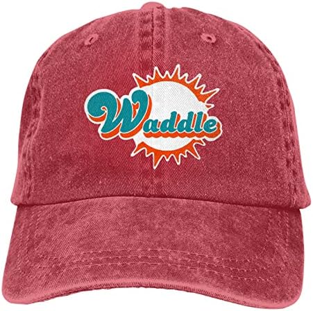 NC Spocloth бейзболна шапка на Мъже, Жени Черно Маями Поклащане Лого Регулируема Обикновена Спортна Мода Татко Шапка