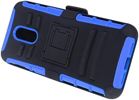 Z-GEN - OnePlus 6T A6013 - Hybrid Case w/Stand/Belt Clip Holster - ST4 Blue