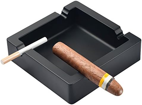 Пура в Пепелника Големи Пепелници за Цигари На Открито Голям Черен 4 с Двойно предназначение Почивка Небьющийся