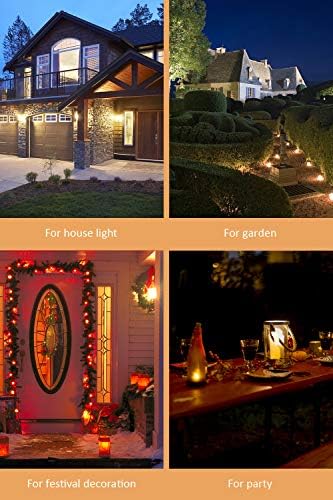 Calmsen LED Flame Effect Fire Light Bulb, 4 Режима на Трептящи Огъня Коледна Украса Светлини, E26 База Пламък на Лампа с Перевернутым Ефект за Коледа, партита, Закрит и Открит Дома(2)