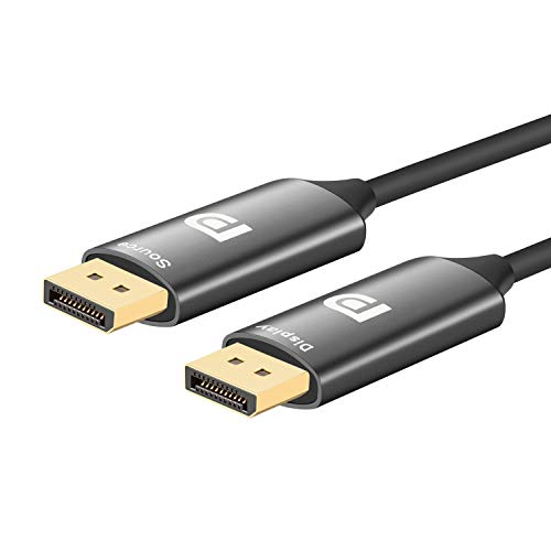 КИНГ CAOQING оптичен кабел DisplayPort Високоскоростен 32,4 Gbit / от 8 До@60 Hz, влакна DP към DP Кабел