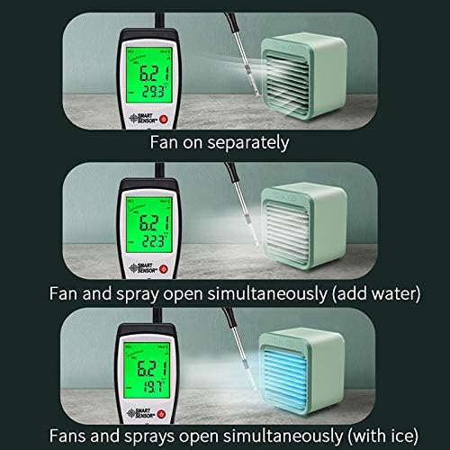 Fan Охлаждане и Овлажнител на Въздуха, Aebor Преносим Охладител на Въздуха USB , Малък Персонален Настолен