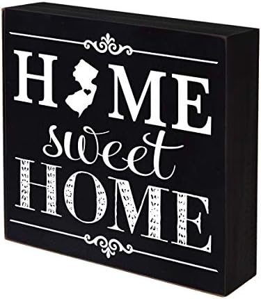 LifeSong Milestones New Jersey Home State Shadow Box Home Sweet Home Table and Срок Sitter - Стенен Декор