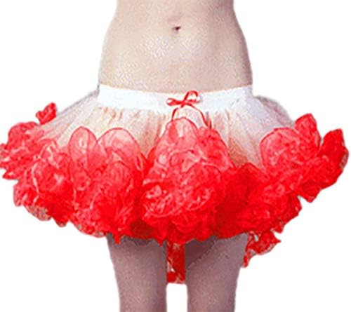 MA ONLINE Womens Fancy Color 2 Tu Tu Skirt Ladies Night Party Носете Burlesque Разчорлям Skirt