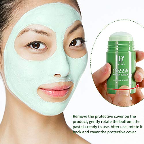 Green Stick Mask,DE ' LANCI Green Tea Purifying Clay Stick Mask For Blackheads,Poreless Deep Чистя,Face Moisturizes Oil Control,Improves Skin,Cleansing Plant Лицето Solid Mask Stick