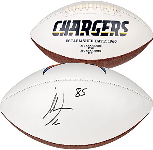 Antonio Gates San Diego Chargers Autographed White Panel Football - Футболни Топки С Автографи