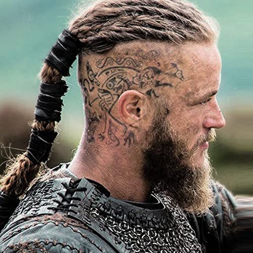Временни татуировки на Главата Рагнара Лодброка / Костюм викинга / Ragnar Tattoos