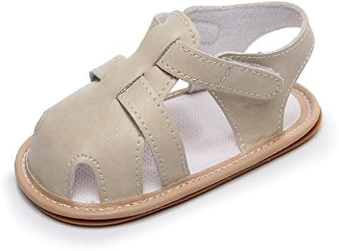 KONFA Toddler Baby Boys Girls Hollow Out Closed-Toe Sandals,for 0-24 Months,Детски Summer Hook&Loop Beach