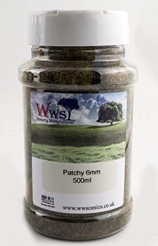 Patchy Static Grass 500ml by WWS - Модельная железопътен, Пейзаж, Релеф (6 мм)