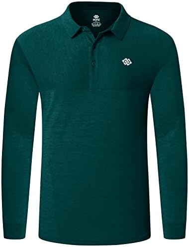MoFiz Мъжки ризи с къси ръкави за голф с Дълъг ръкав и Яка бързо съхнещи Спортни Стаи Удобни ризи