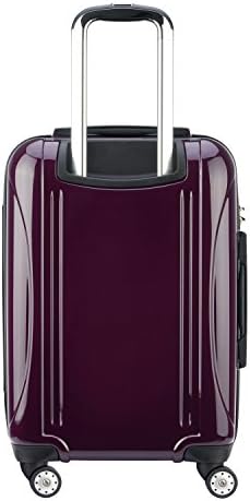 Delsey Helium Aero Hardside Разтегателен багаж с въртящи се колела, Сливово лилаво, ръчния багаж 21 инча