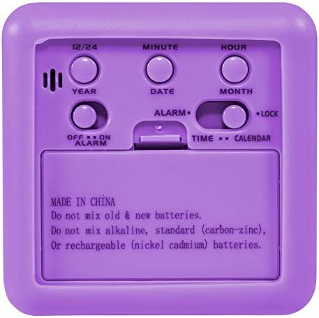 Equity by La Crosse 70904 Soft Purple Cube LCD Будилник