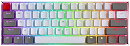 BOYI 60% Ръчна детска клавиатура,BOYI 61 Мини RGB Череша Преминете PBT Keycap 60% RGB Ръчна детска клавиатура
