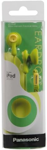 Panasonic RP-HV41-G Eardrops Стерео Earbud Style Слушалки, светло зелено/жълто (е прекратено от производителя)