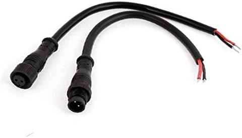 X-DREE 44 см Дължина Водоустойчив Удлинительный кабел за led ленти(Кабел de conector de extensión impermeable