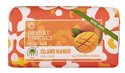 Desert Essence Island Mango Soap Bar - 5 мл - Почиства, подхранва, овлажнява и омекотява кожата - Освежаващ