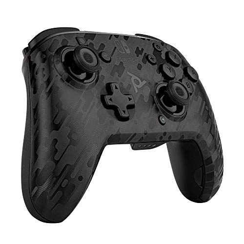 PDP Gaming Faceoff Deluxe Wireless Switch Pro Controller Black camouflage / Camouflage - Официално лицензиран