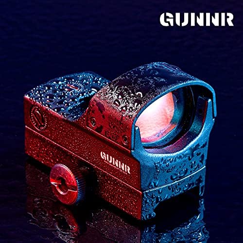 GUNNR Red Dot Sight for Уивър or Picatinny Релси, Tactical Scope with 5 MOA Red Dot 33x22mm Multicoated
