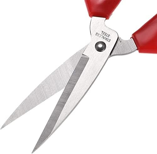 KFidFran Комплексно Precision Ножици 7.7-Инчов Stainless Steel Office Home Use Shears Red Handle 2Pcs(Mehrzweck-Präzisionsschere