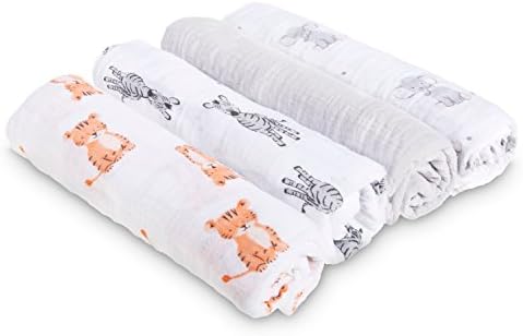 aden + anais Essentials Swaddle Blanket, Муслиновые Одеяла за Момичета и Момчета, Детски Пелени за Прием,