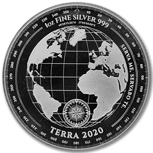 2020 TK Токелау 1 унция Сребърна монета Terra Brilliant Uncirculated (в капсули) със сертификат за автентичност