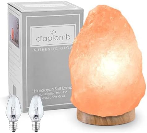 d ' aplomb Автентична Натурална гималайская солна лампа; Среден Ръчно Дялан Естествен Парче Розов Кристал