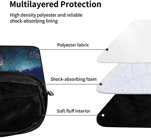 Moon Starry Night Laptop Sleeve Bag е Предназначена за 13 14 15.6 инчов MacBook Notebook, Защитен Калъф