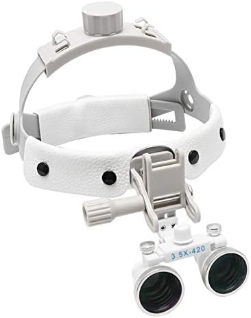3.5x420 мм Преносим лента за глава Лупи Оптични Очила Добро място, на Светлината на Зъболекар Лупа DY-108