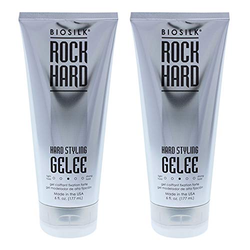 Rock Hard Gel Biosilk Gel Unisex 6 унции (опаковка от 2 броя)