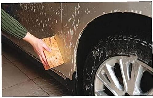 Ruluti 5pc Car Washing Cleaning Sponge Block Auto Mini Cleaner Wiper Yellow Honeycomb Sponge