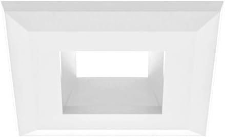 American Lighting Snap-On Square Trim For Epiq 4 Retrofits, Гладка, бяла