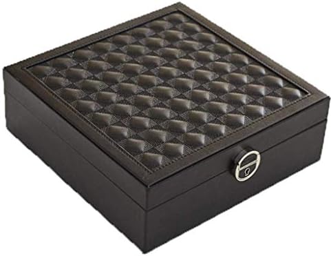 UXZDX CUJUX Leather Jewelry Box - Кутия За Съхранение на Бижута Кутия За Съхранение с Покритие За Съхранение