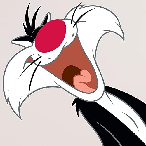 Kismet Decals Looney Tunes Sylvester Excited Licensed Wall Sticker - Лесно САМ Home, Детски Adult or Bedroom,