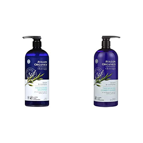 Avalon Organics Therapy Thickening Shampoo, Biotin-B-Complex, 32 грама с Avalon Organics Therapy Thickening