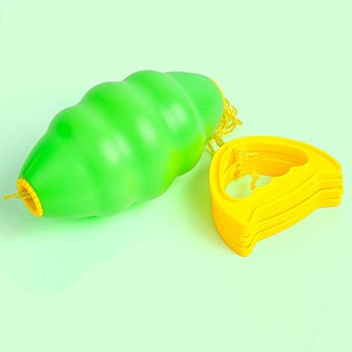 Двойна Спортен Забавен пластмасова топка Детска играчка за дърпане Образование (зелен, без размер)